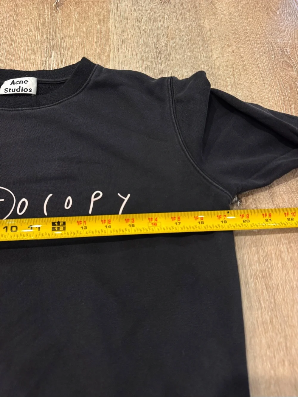 Acne Studios Black 'Photocopy' Crewneck Sweater